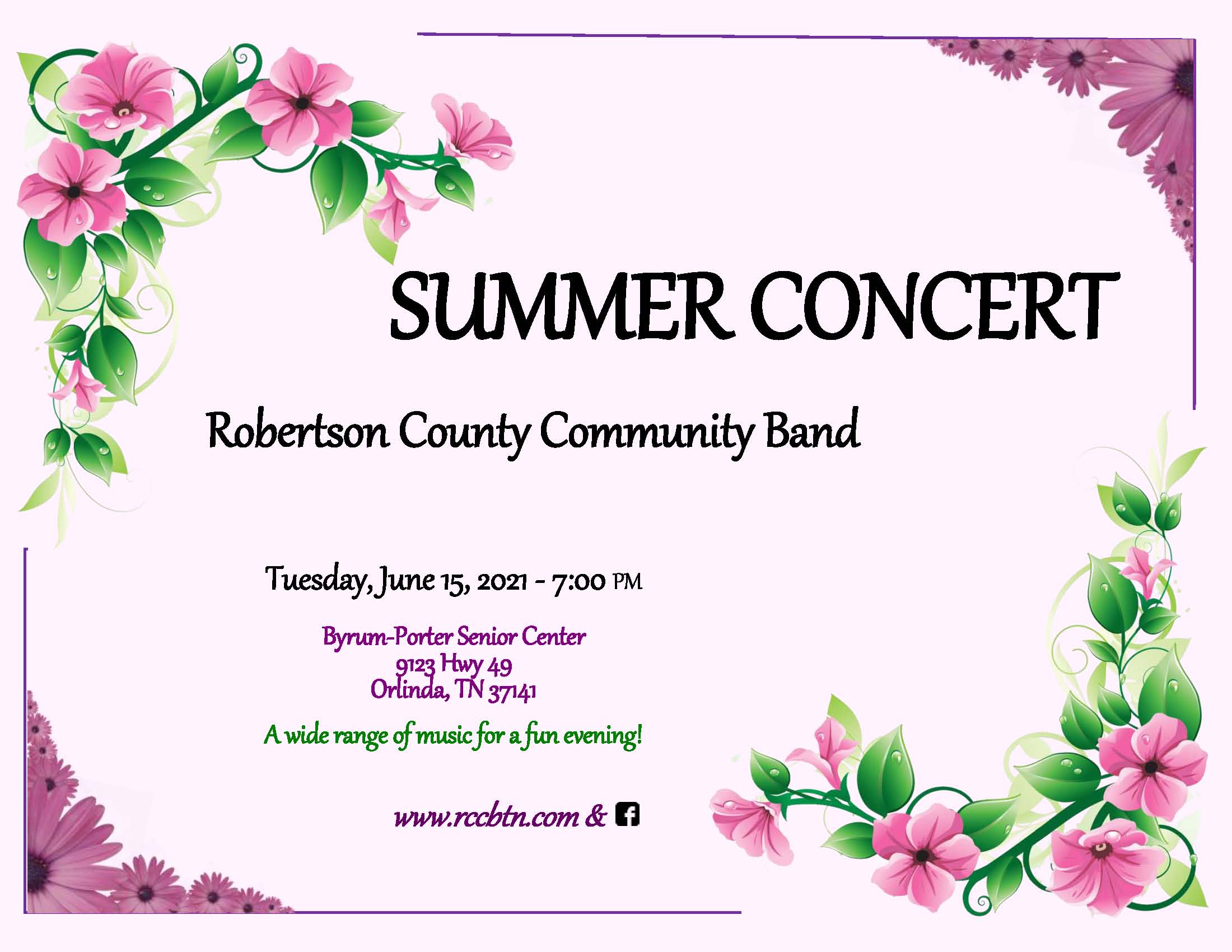 Summer Flyer - Orlinda (redo of cancelled Spring)